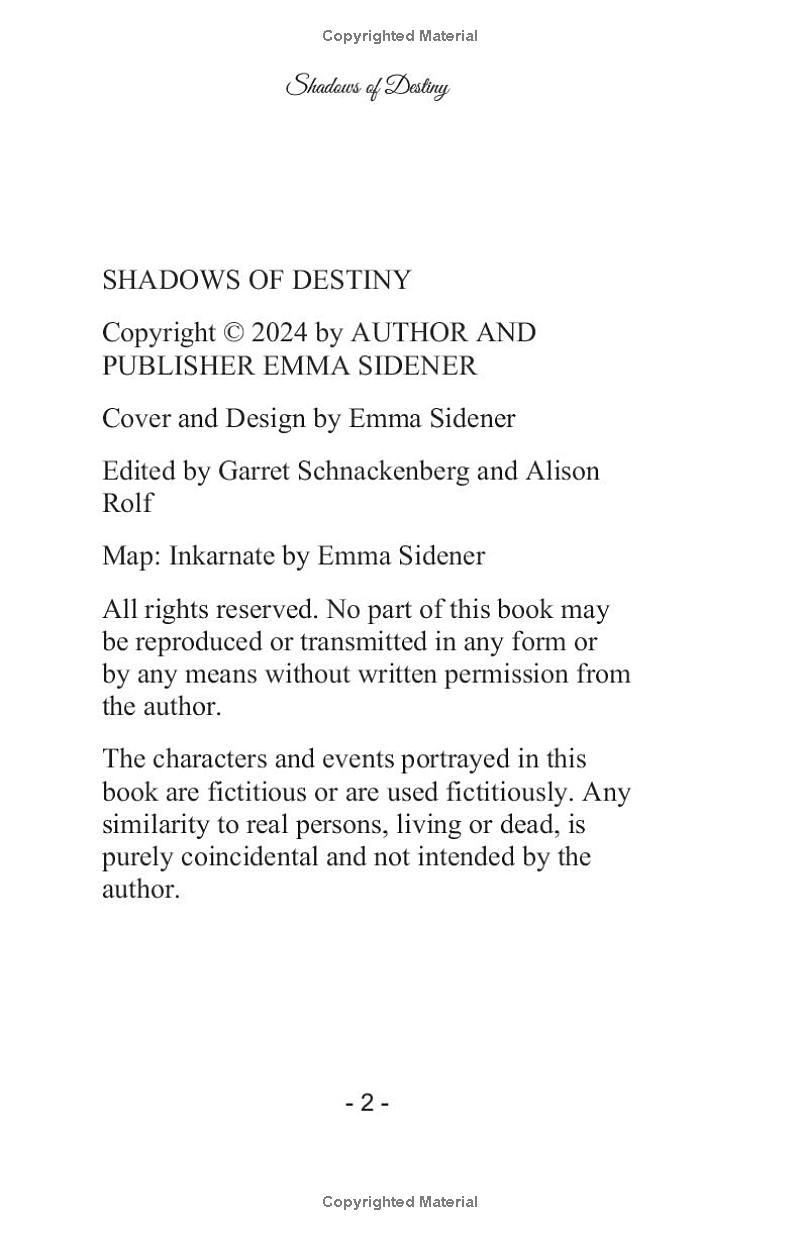 Shadows of Destiny (The Veiled Fate Duology)