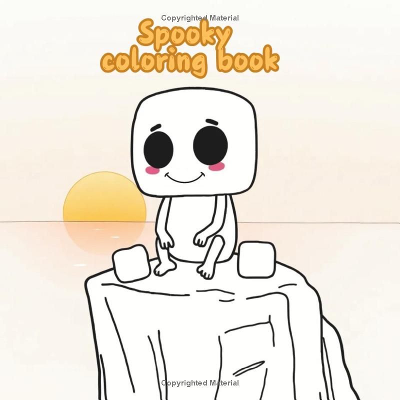 Spooky coloring book